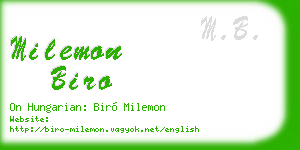 milemon biro business card